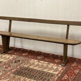 Bench with backrest