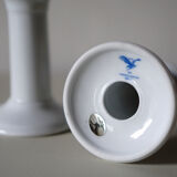 Porcelain candlestick duo