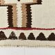 Tapis kilim vintage marron & beige