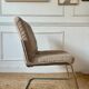 Armchair, chrome and fabric chair, 1970