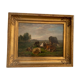 The herd. oil on canvas xixth j Paris