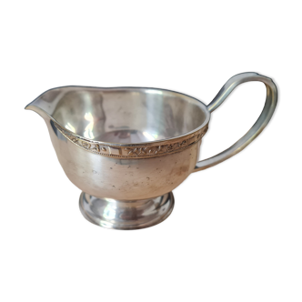 Silver metal saucière signed