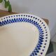 Badonviller porcelain dish with diamond pattern