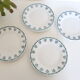 Dessert plate in earthenware style Ceranord iron earth