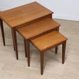 Scandinavian nesting tables "Kvalitet Form Funktion" in teak, 1960