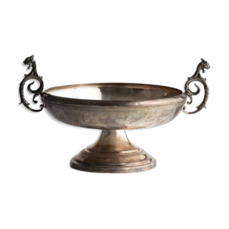 Beau bol d'autel avec anses ornementées en forme de gargouille