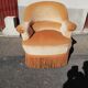 Toad armchair yellow fabric year 50