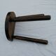 Tabouret en bois demi lune