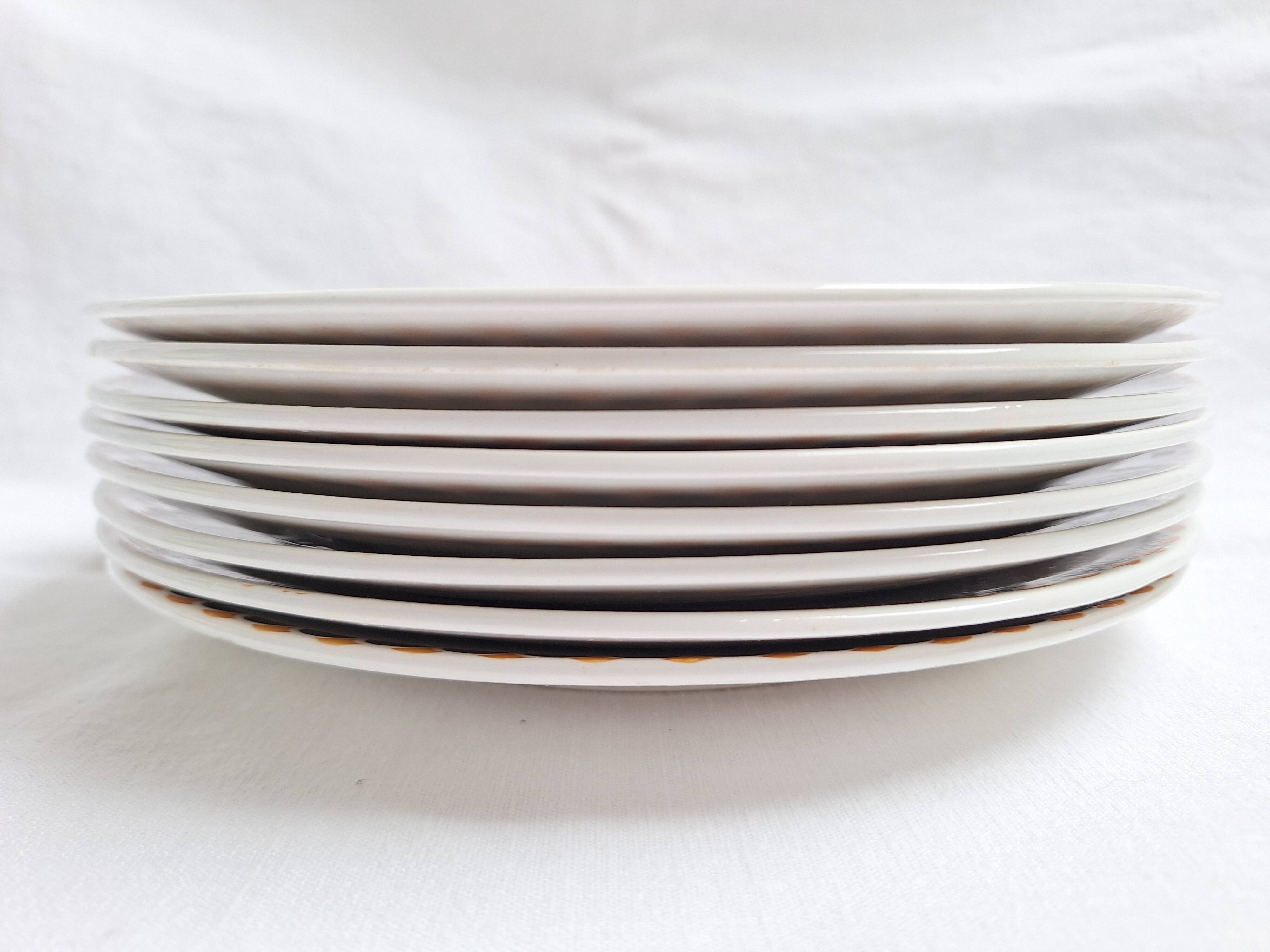 Assiettes plates Sarreguemines modèle Nomeny