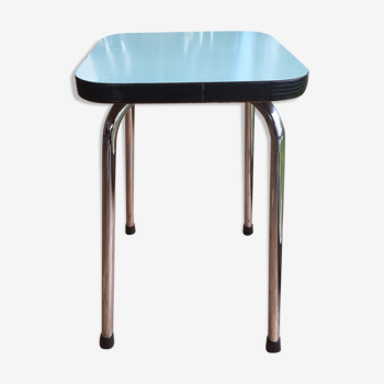 Tabouret formica turquoise quadrillage special