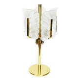 Table lamp by Carl Fagerlund for Orrefors, Murano glass leaves, 1960s