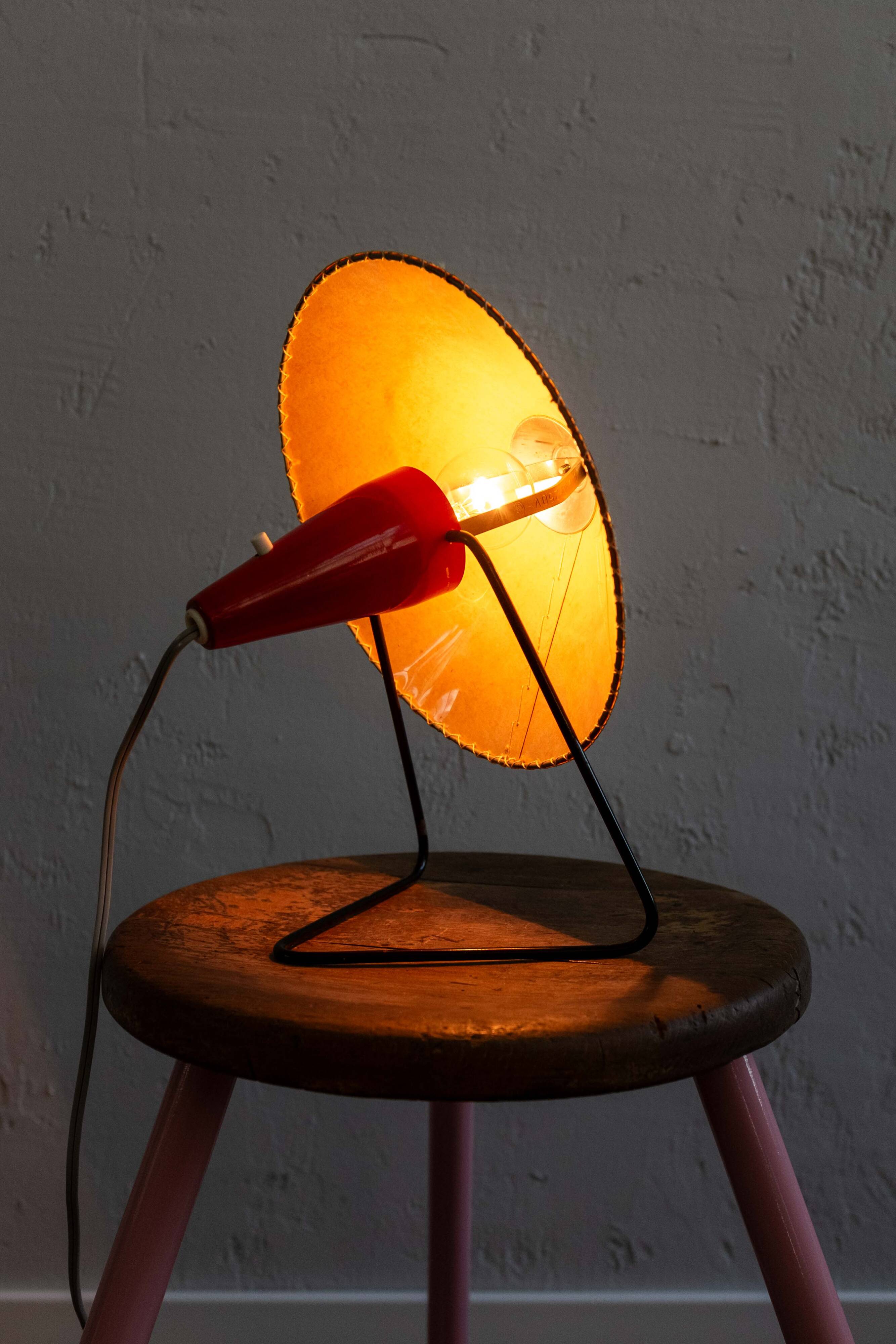 Mid Century Czech Table Lamp by Helena Frantova for Okolo, 1950s