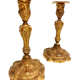 Pair of old candlesticks in Gilded Bronze ---- Signed!