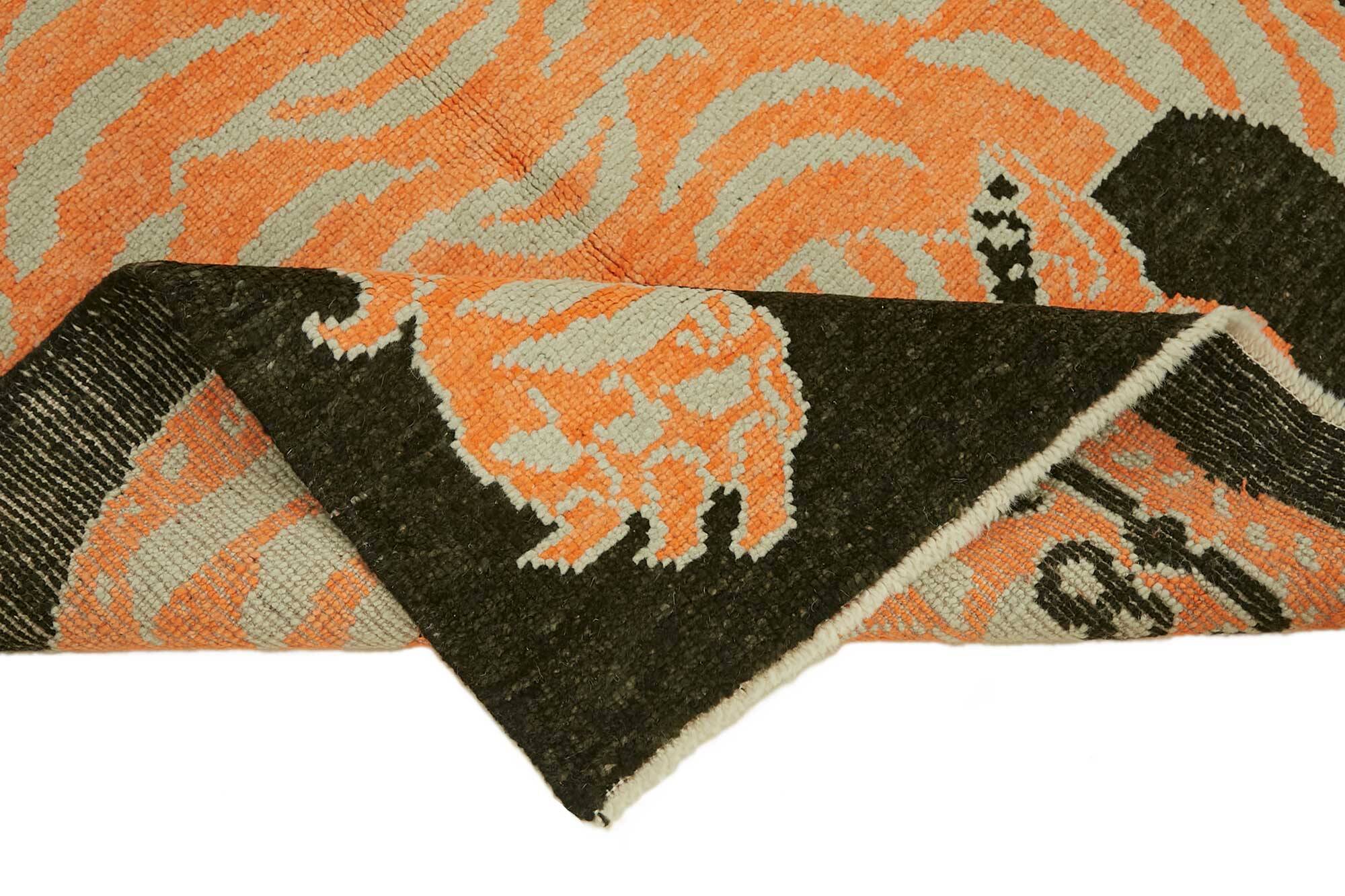 Turkish Handknotted Wool Tiger Rug  130 cm x 208 cm