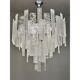 Contemporary Strips “Listelli” Murano Glass Chandelier by Simoeng