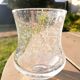 6 bubbled water glasses White Roman Goblet Biot Glassware