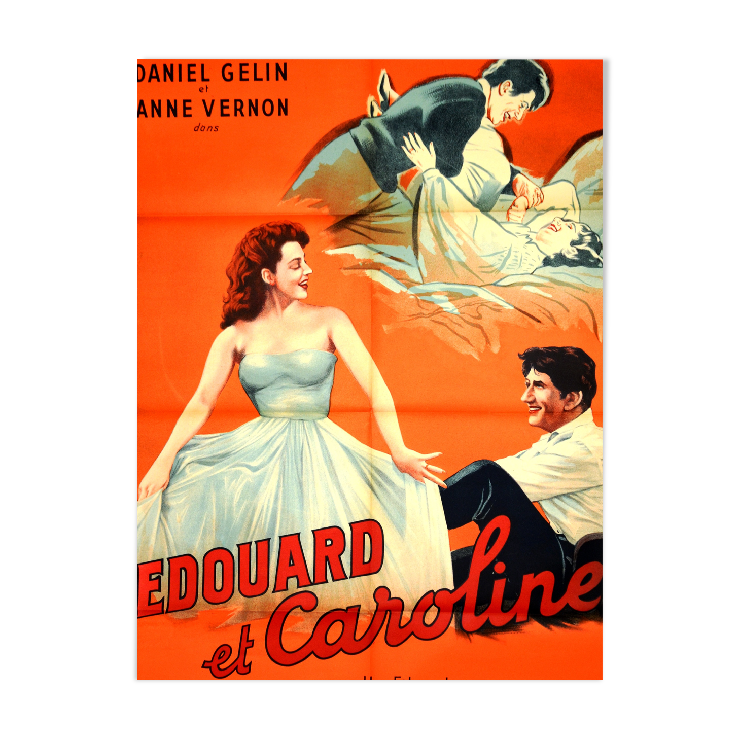 Original poster "Edouard and Caroline" 1951 Daniel Gelin