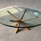 Glas Couchtisch T118 Illum Wikkelsø für Niels Eilersen 60er
