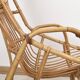 Antique, vintage rattan armchair