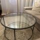 Glass coffee table - timeless and modern