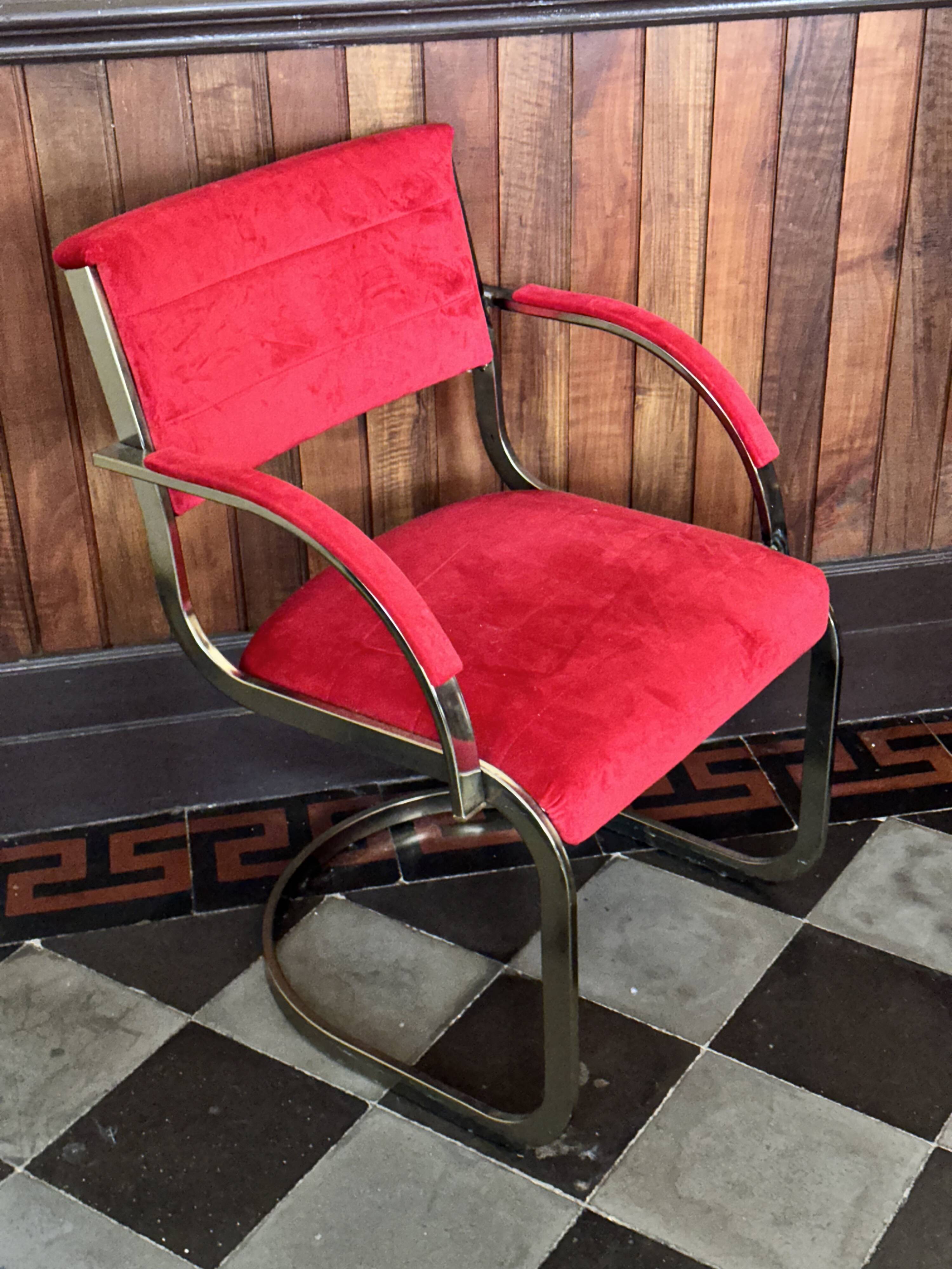 Milo Baughman (1923-2003), in the style of. Set of 6 chairs