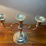 Chandelier 3 branches zinc et silver England