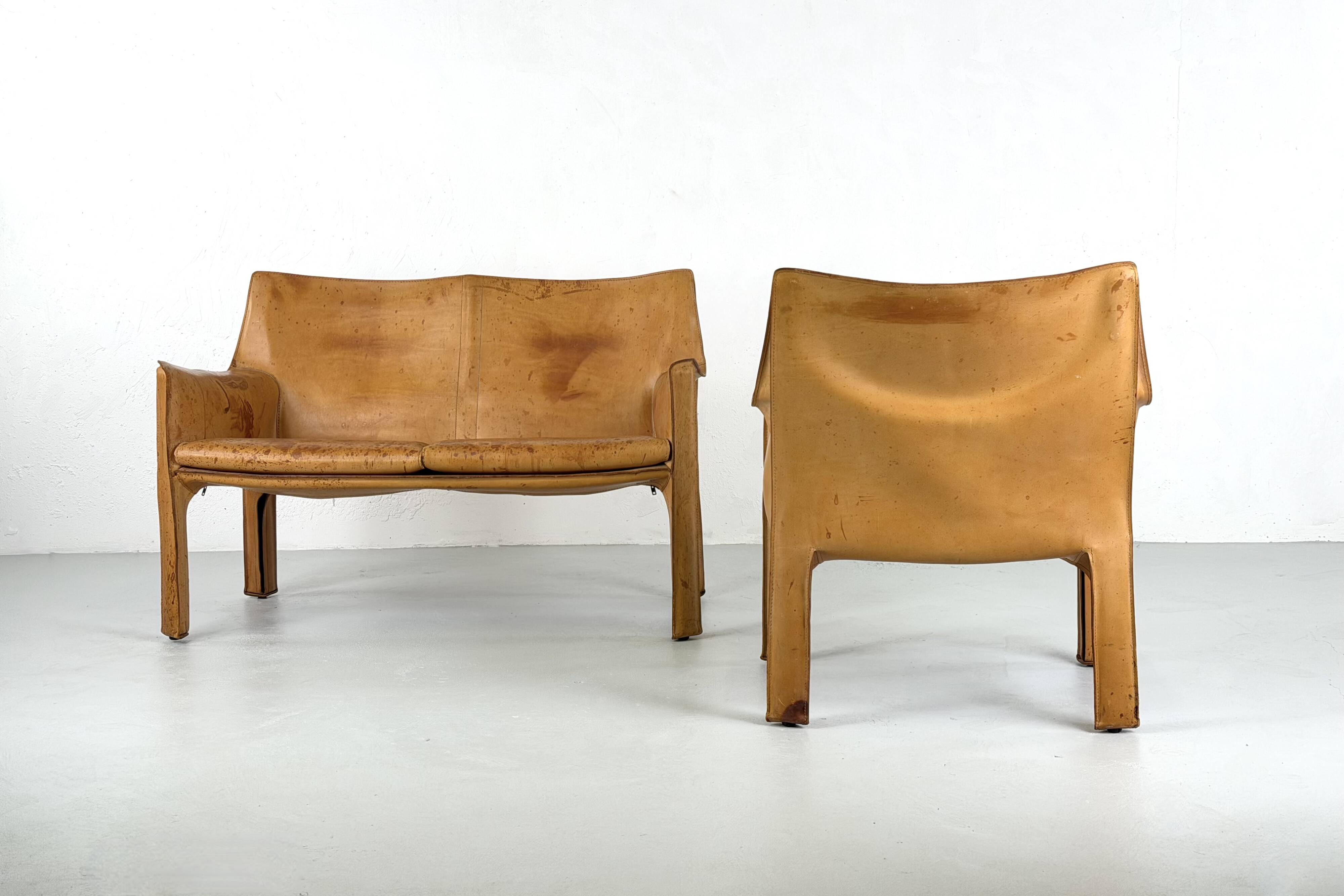 set composed of CAB 413 and CAB 414 by Mario Bellini for Cassina - 1970s