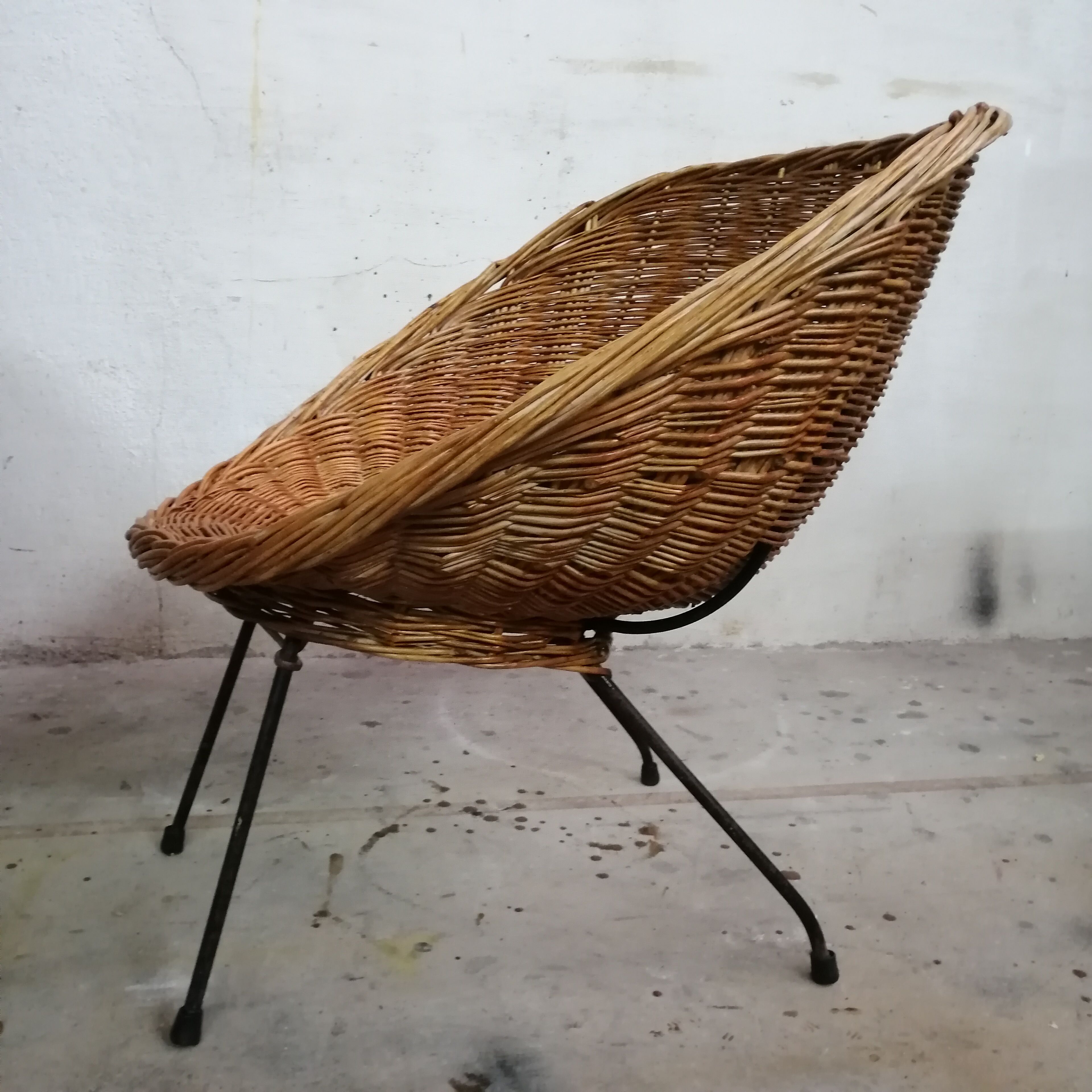 Rattan armchairs