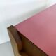 Walnut Nightstand attr. to Ico Parisi with a Pink Top and Black Drawers