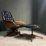 Iconic "Mr. Chair" Armchair & Ottoman – George Mulhauser for Plycra