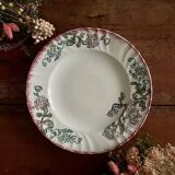 Set of 12 Longwy flat plates, Chrysanthemums model