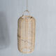 Large lantern-shaped rattan pendant lamp H50 D24