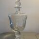 Antique crystal carafe from Saint Louis, Bubble model, 20th century.
