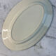 Grand plat ovale en terre de fer 41x27cm