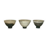 Trio of Raku bowls