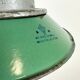 Green Enamel and Cast Iron Industrial Pendant Light, 1960s
