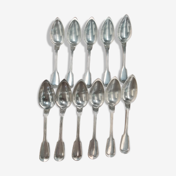 11 tablespoons Christofle silver metal