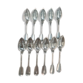 Set de 11 cuillères à soupe Christofle métal argenté