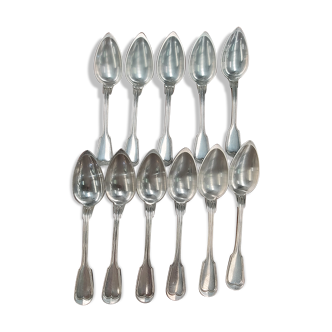 Set de 11 cuillères à soupe Christofle métal argenté