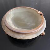 Marble and brass ashtray