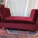 Burgundy red velvet meridian 50s