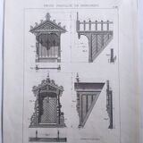 18 carpentry boards " Roubo "