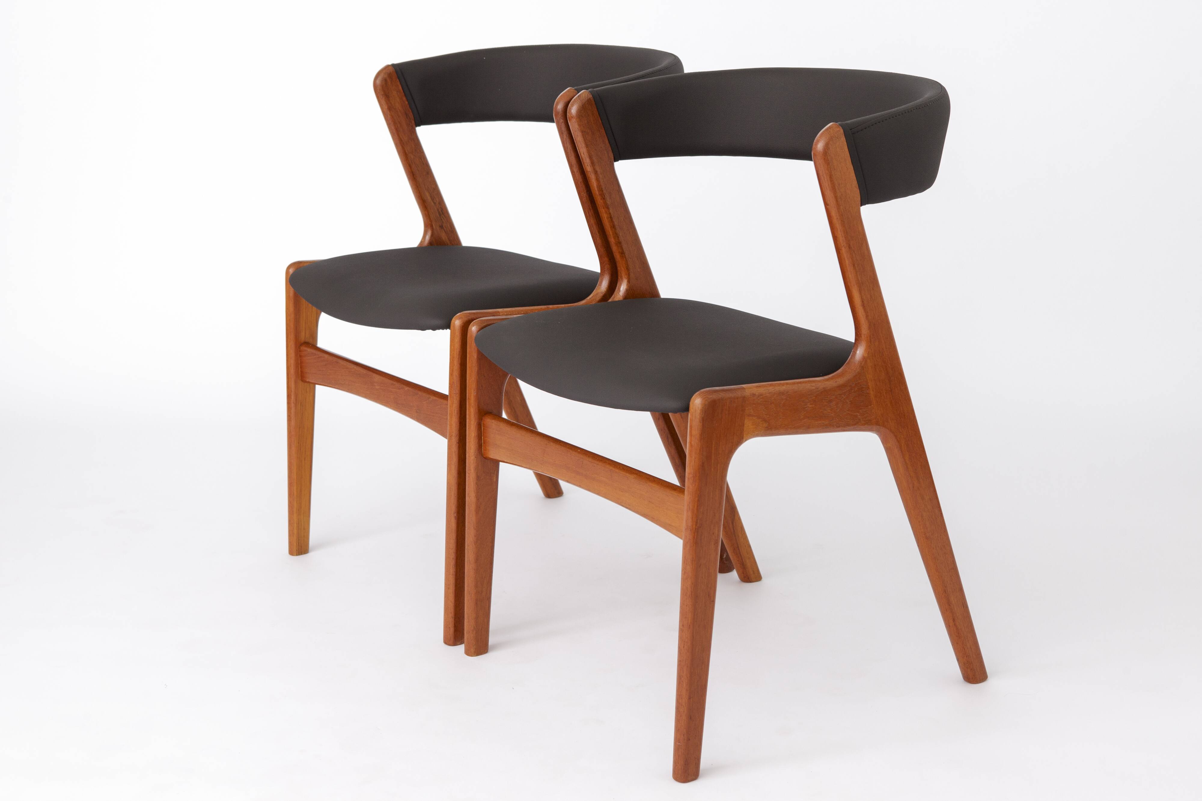 2 Chairs by Kai Kristiansen, model T21, Danish Teak 1960s