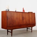 Teak highboard, Danish design, 1970s, manufactured by Børge Dam