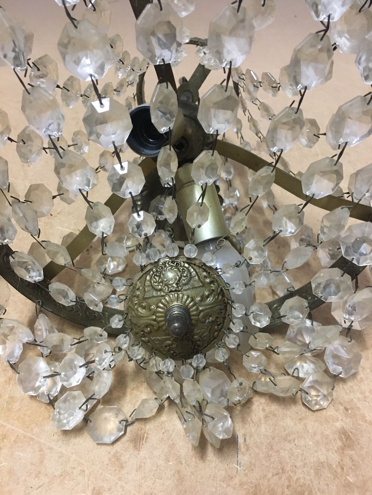 Balloon chandelier with stamps