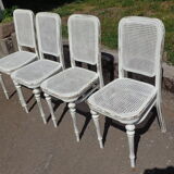 Thonet table and 4 chairs set, 19th century