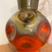 Vase vintage en céramique émaillée