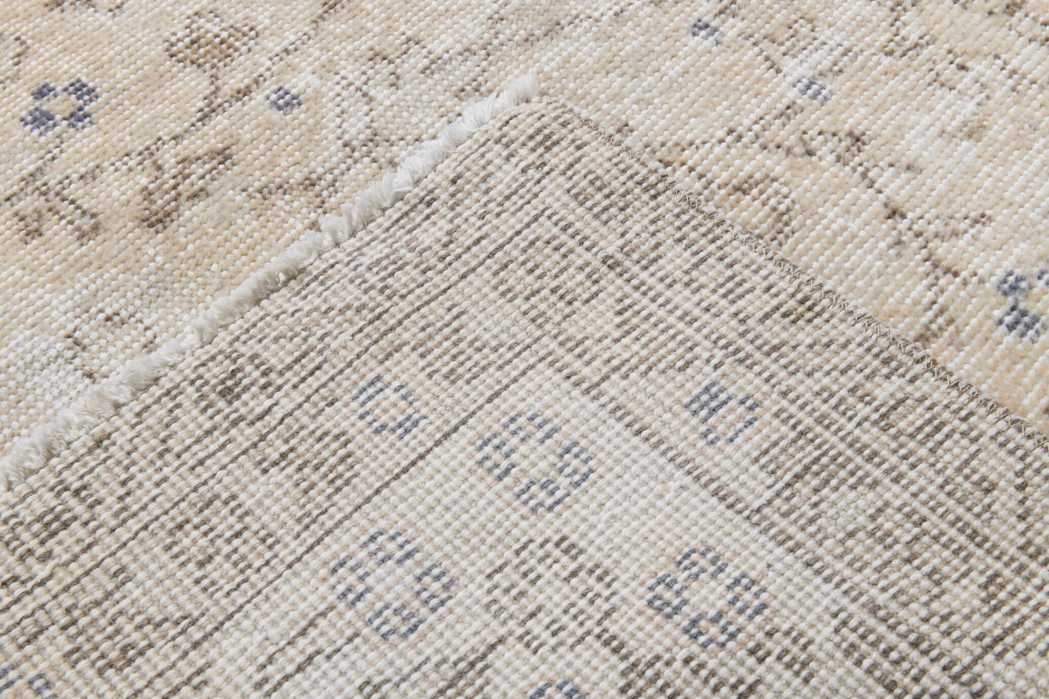 7x10 Vintage Beige Floral Vintage Persian Area Rug, 204x313 Cm