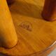 Vintage Swedish Wooden Tripod Low Stool