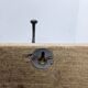 Solid teak coat hook with 2 double cast iron hooks
